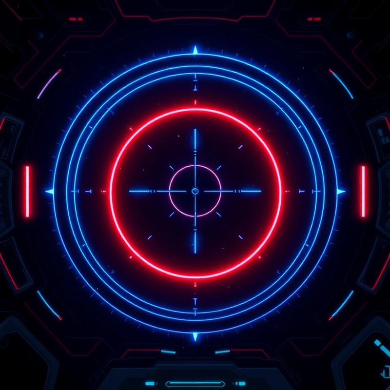 HUD do jogo com mira holográfica